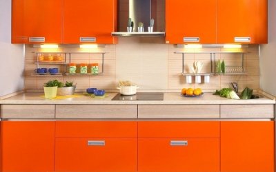Design da cucina arancione +75 esempi di foto