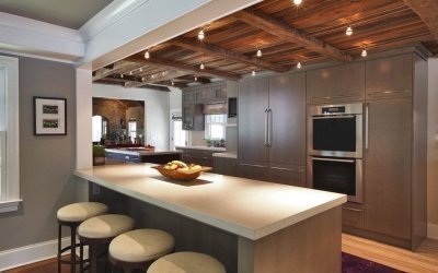 Ceiling design in the kitchen +50 photo examples