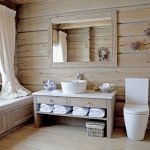 Wood bathtub decor