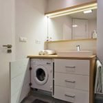 Cabinet furniture for a washing machine