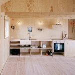 Kjøkken med kryssfiner møbler