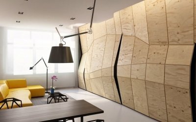 Plywood in the interior +50 photo ideas