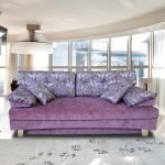 Sofa lilac lembut