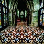 Mosaikk på gulvet