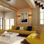 Жълти мебели в интериора