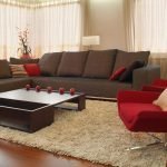 Sofa mit großen Kissen