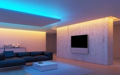 LED-stripe i interiøret +50 bilder av lysideer