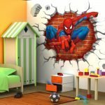 Spiderman en la pared