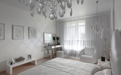 Hvite gardiner for å skape et luftig interiør +75 bilder