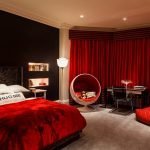 Red bedroom decor
