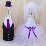 Изработка на бутилки за сватба