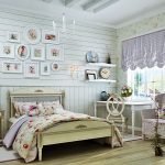 Drewniane ściany w sypialni