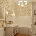 Salle de bain de style rustique
