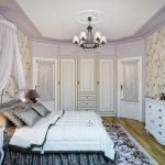 Arredamento moderno della camera da letto in stile provenzale
