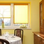 Bucătărie de perete galben