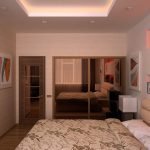 Design slaapkamer met kledingkast
