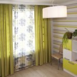 Simple curtains in the nursery