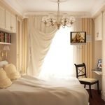 Sypialnia w klasycznym stylu z gabinetem