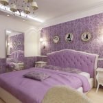 Decor violet dormitor
