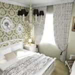 Klassisk indretning af et lille soveværelse