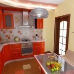 Juicy colors in the interior of the kitchen