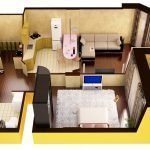 Projekt mieszkania 3D
