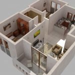 Projeto de design de um apartamento de 40 m2