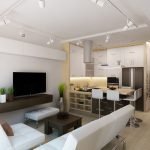 Modern interior studio apartment