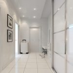 Hallway in white