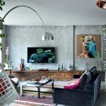 Concrete woonkamer