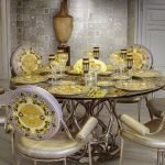 Vase de masă placate cu aur