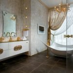 Design de banheiro luxuoso