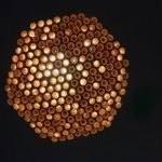 Lampshade sa anyo ng mga honeycombs