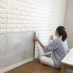 Styrofoam murstein imitasjon