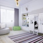 غرفة نوم لطفل مساحته 9 متر مربع.