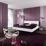 Purple for bedroom design.