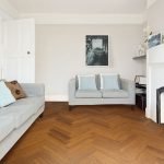 Bright walls and wooden floor