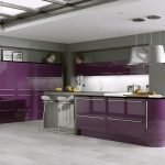 Violette Küche
