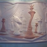 Chess bas-relief