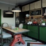 Loft-style kitchen space