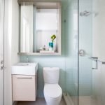 Blue tones in the design of the bathroom