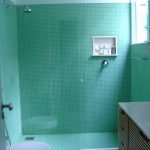 Phòng tắm màu ngọc lam