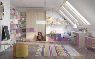 Design et soveværelse til en pige: interiørideer