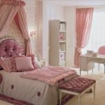 Luxuriöses Schlafzimmer für ein Mädchen
