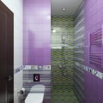 Lilac trong thiết kế phòng tắm
