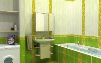 Smalt badeværelse design: visuelt udvides