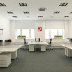 Hvitt kontor design