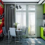 Világos zöld bútorok a konyhában