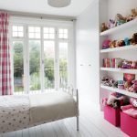 Checkered curtains in the nursery
