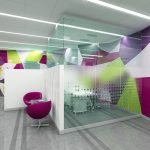 Culori luminoase în designul biroului